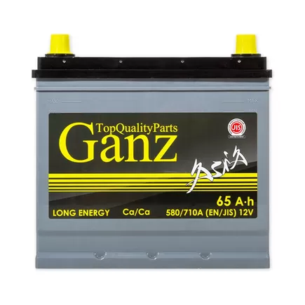 Ganz Asia 65 A/h 580 A R+ 230x170x220 мм
