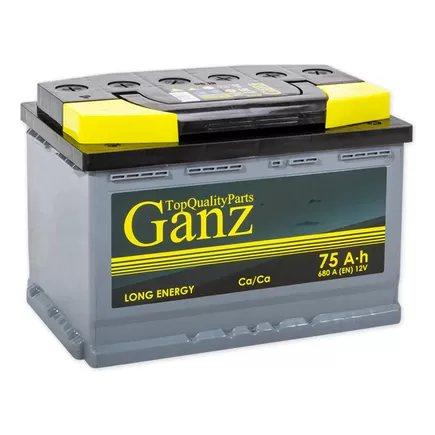 Ganz 75 A/h 680 A R+ 278x175x190 мм