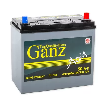 Ganz Asia 50 A/h 480 A R+ 238x128x220 mm