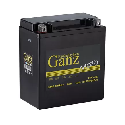 Ganz GTX16-BS 16 A/h 320 А L+ 150x87x159 мм