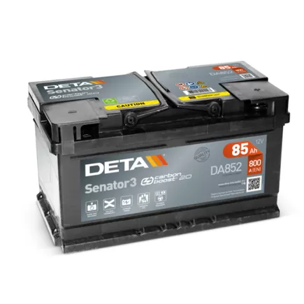 Deta Senator3 DA852 85 A/h 800 A R+ 315x175x175 мм (низкий)