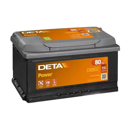 DETA Power DB802 80 A/h 700 A R+ 315x175x175 мм