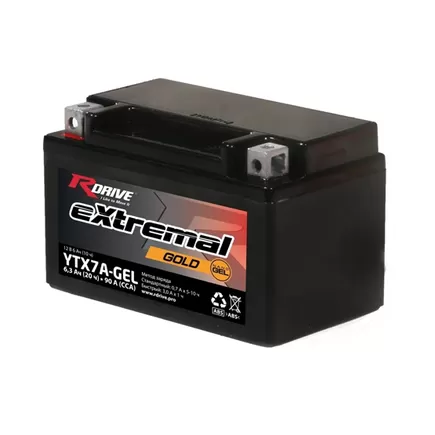 RDrive Extremal Gold YTX7A-GEL 6 A/h 90 A L+ 150x87x93 мм