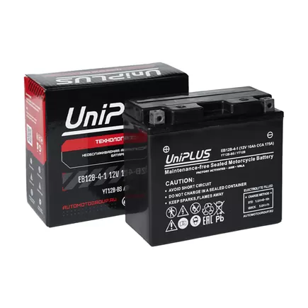 UniPlus AGM EB12B-4-1 10 A/h 175 A L+ YT12B 151x71x130 мм