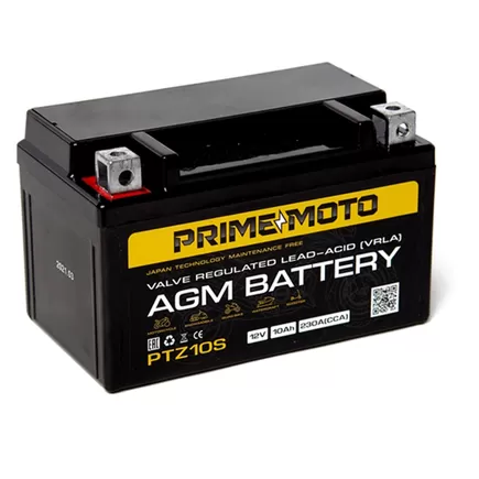 Prime PTZ10S 10 A/h 180 A L+ YTZ10S 150x87x93 мм