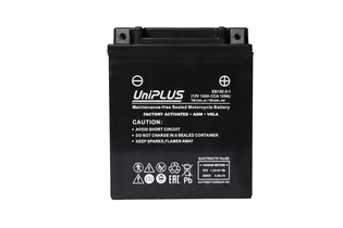 UniPlus AGM EB12E-3 12 A/h 125 А R+ YB12AL-A/YB12AL-A2 134x89x160 мм