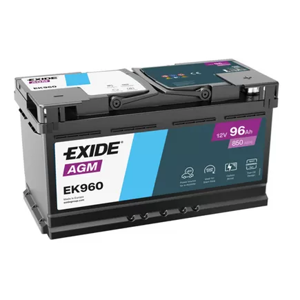 Exide Start-Stop AGM EK960 96 A/h 850 А R+ 353x175x190 мм