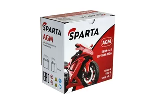 Sparta AGM EB9A-4-1 10 A/h 110 A L+ YB9A-A, YB9-B, 12N9-4B-1 135x75x139 мм