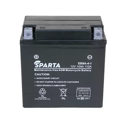 Sparta AGM EB9A-4-1 10 A/h 110 A L+ YB9A-A, YB9-B, 12N9-4B-1 135x75x139 мм