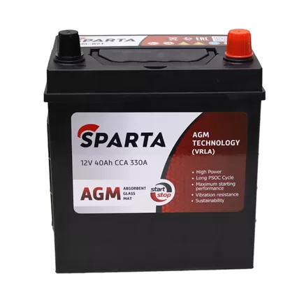 Sparta AGM-B21 40 A/h 330 A R+ 200x135x220 мм