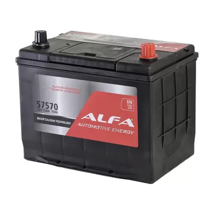 Alfa EFB Asia 75 A/h 700 A R+ 230x175x200 мм