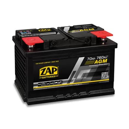 Zap Special AGM 70 A/h 760 A R+ 278х175х190 мм