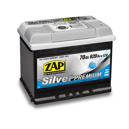 Zap Silver Premium 70 A/h 620 A R+ (570 35) 242x175x190 мм