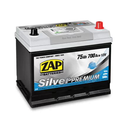 Zap Silver Premium Asia 75 A/h 700 A R+ (575 50) 260x175x200 мм