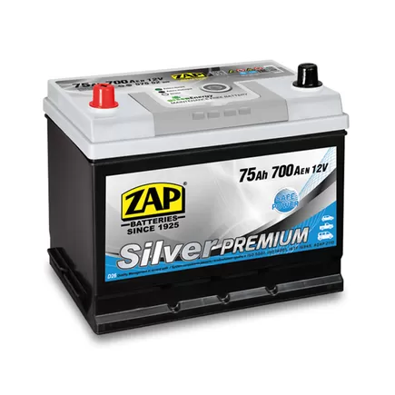 Zap Silver Premium Asia 75 A/h 700 A L+ (575 52) 260x175x200 мм