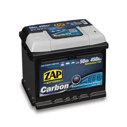 Zap Carbon EFB 50 A/h 450 A R+ (550 08) 207x175x175 мм (Низкий)