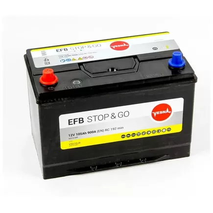 Vesna Stop&Go EFB VSG10JX 105 A/h 900 A L+ 310x175x220 мм