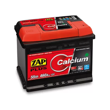 Zap Calcium Plus 55 A/h 460 A R+ (Низкий) 242х175х175 мм