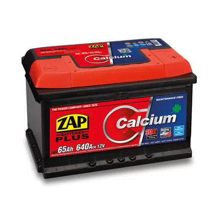 Zap Calcium Plus 65 A/h 640 A R+ (Низкий) 242х175х175 мм