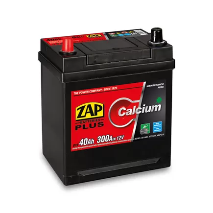 Zap Calcium Plus 40 A/h 300 A L+ 187x128x220 mm