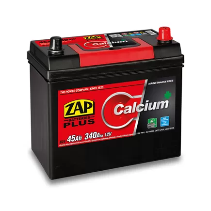 Zap Calcium Plus 45 A/h 340 A R+ 237x128x220 mm
