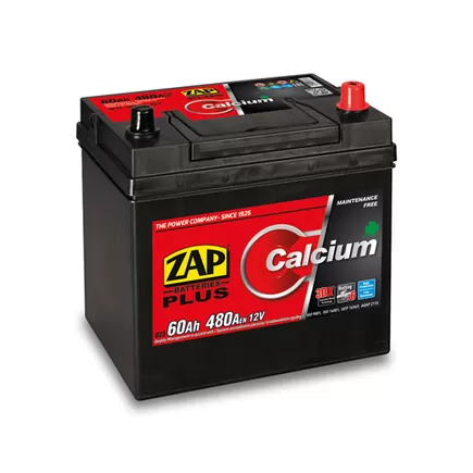 Zap Calcium Plus 60 A/h 480 A R+ 230x175x220 mm
