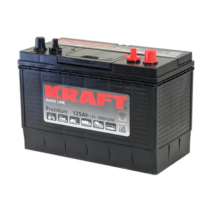 Kraft Premium 125 A/h 1000 A R+ 330x175x230 мм