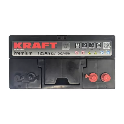 Kraft Premium 125 A/h 1000 A R+ 330x175x230 мм