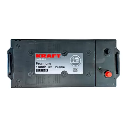 Kraft Premium 180 A/h 1150 A L+ 480x223x223 мм