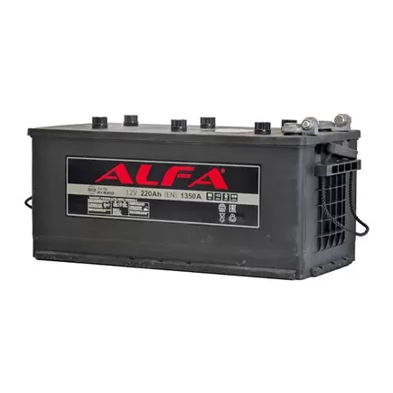Alfa Truck 220 A/h 1350 А R+ 516x223x223 мм (БОЛТ)