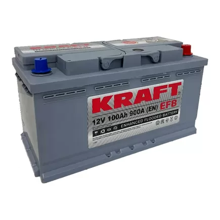 Kraft Classic EFB 100 A/h 900 A R+ 353x175x190 мм