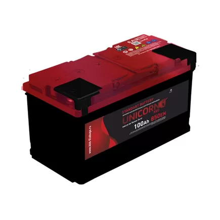 Unicorn Red 100 A/h 850 A R+ 353x175x190 мм