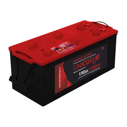 Unicorn Red 190 A/h 1300 A L+ 513x223x223 мм