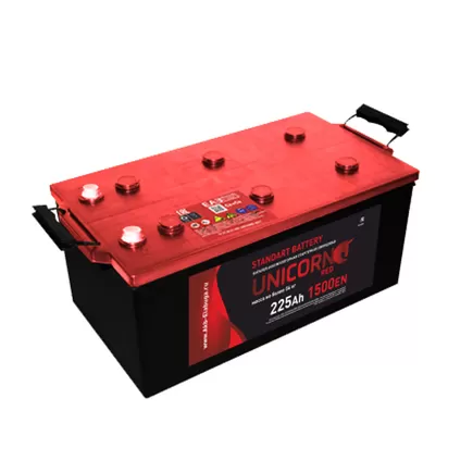 Unicorn Red 225 A/h 1500 A R+ 576x223x223 мм