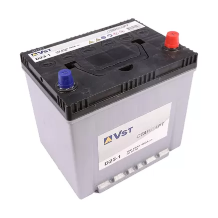 VST Стандарт D23-1 55 A/h 480 A JR+ 230x175x220 мм