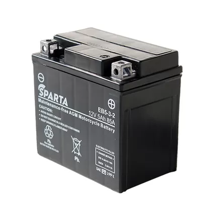 Sparta AGM EB5-3-2 5 A/h 85 A R+ YTX5L-BS, YT5L-BS, YTZ7S 114x70x106 мм