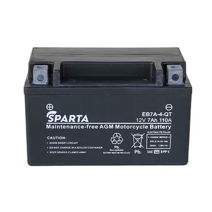 Sparta AGM EB7А-4-QT 7 A/h 110 A L+ YTX7A 150x86x94 мм