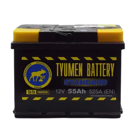 Tyumen Battery Standard 55 A/h 525 A R+ 242x175x190 mm