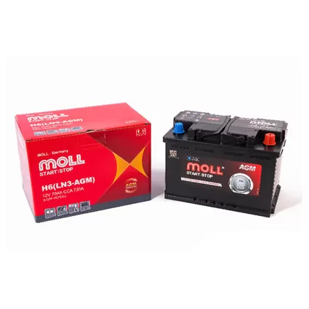 MOLL AGM 6-QTF-70 70 A/h 720 A R+ 278x175x190 мм