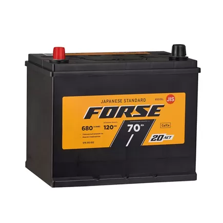 Forse Asia 85D26R 70 A/h 680 A L+ 262x173x204 мм