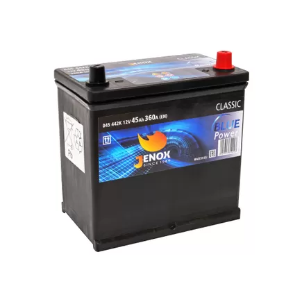 Jenox Classic Blue Power 45 A/h 360 A R+ 237x127x200(220) mm