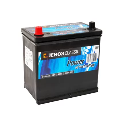 Jenox Classic Blue Power 45 A/h 360 A L+ 237x127x200(220) mm
