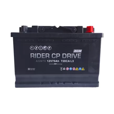 RIDER Drive AGM VRL3 70 A/h 720 А R+ 278x175x190 мм