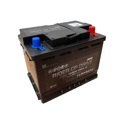RIDER Drive AGM VRL2 60 A/h 640 А R+ 242x175x190 мм