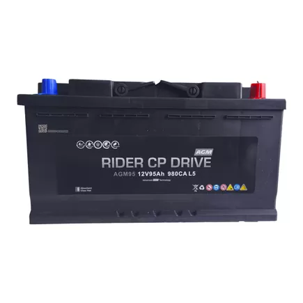 RIDER Drive AGM VRL5 95 A/h 980 А R+ 353x175x190 мм