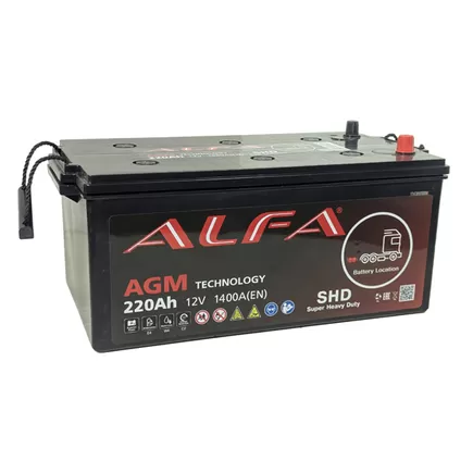 Alfa Truck AGM 220 A/h 1400 A L+ 518x276x223 мм