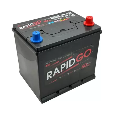 RapidGo Asia 60 A/h 600 A R+ 230x173x204 мм