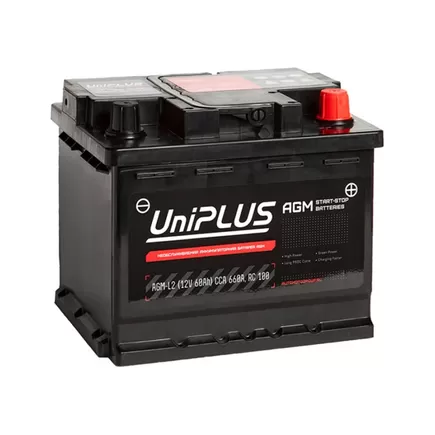 UniPLUS AGM 60 A/h 660 A R+ 242x175x190 мм