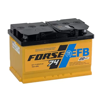 Forse EFB 74 A/h 750 A R+ 278x175x175 мм (Низкий)