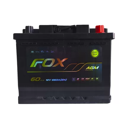 Fox AGM 60 A/h 660 A R+ 278x175x190 мм